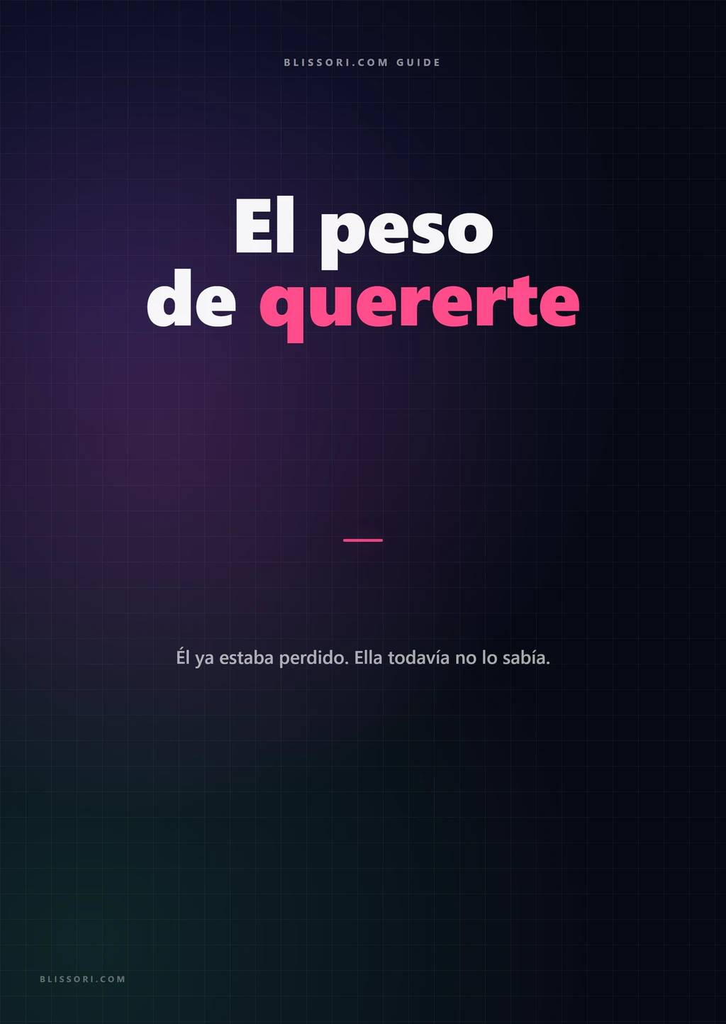 El peso de quererte — ebook cover