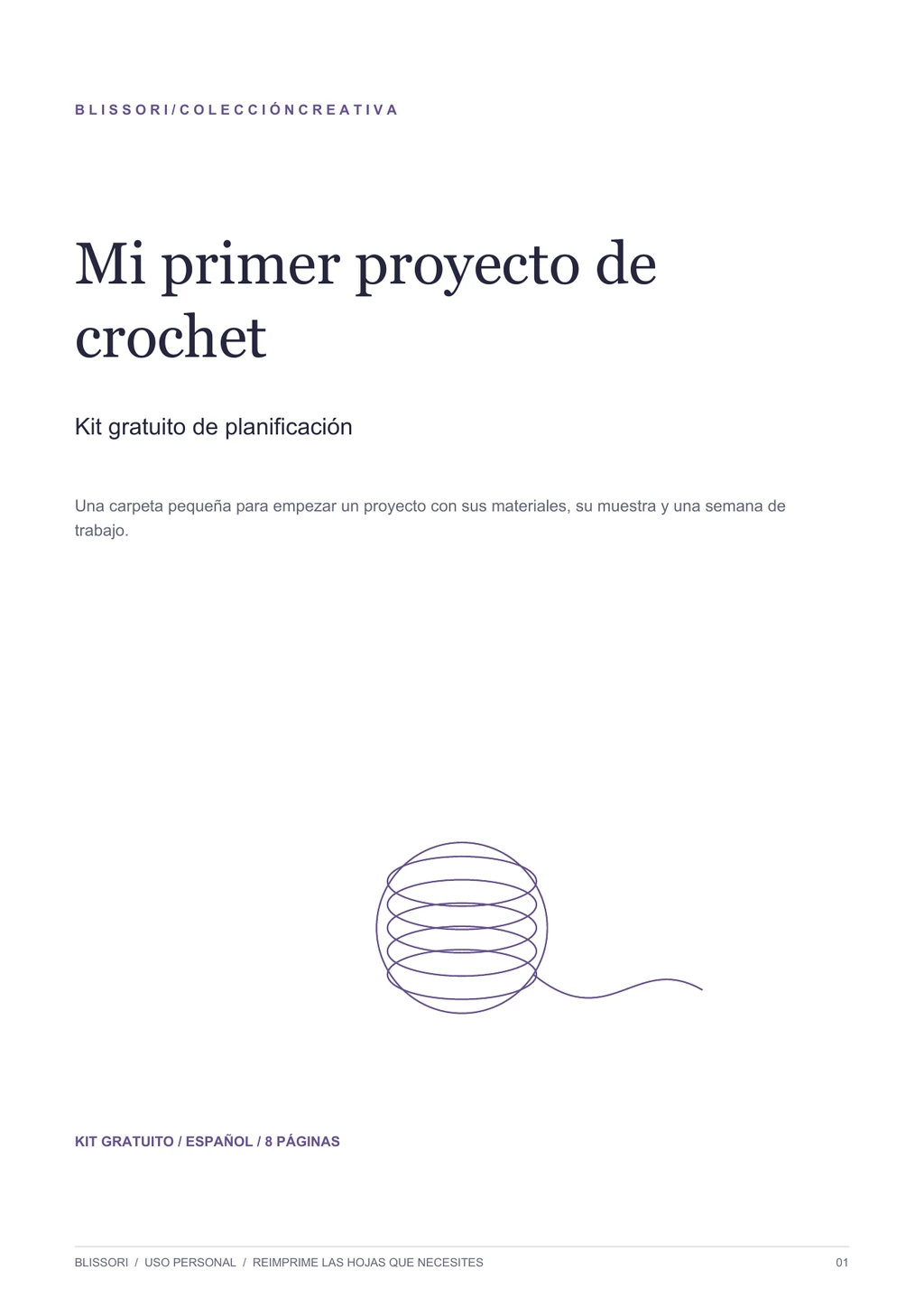 Portada real de Mi primer proyecto de crochet