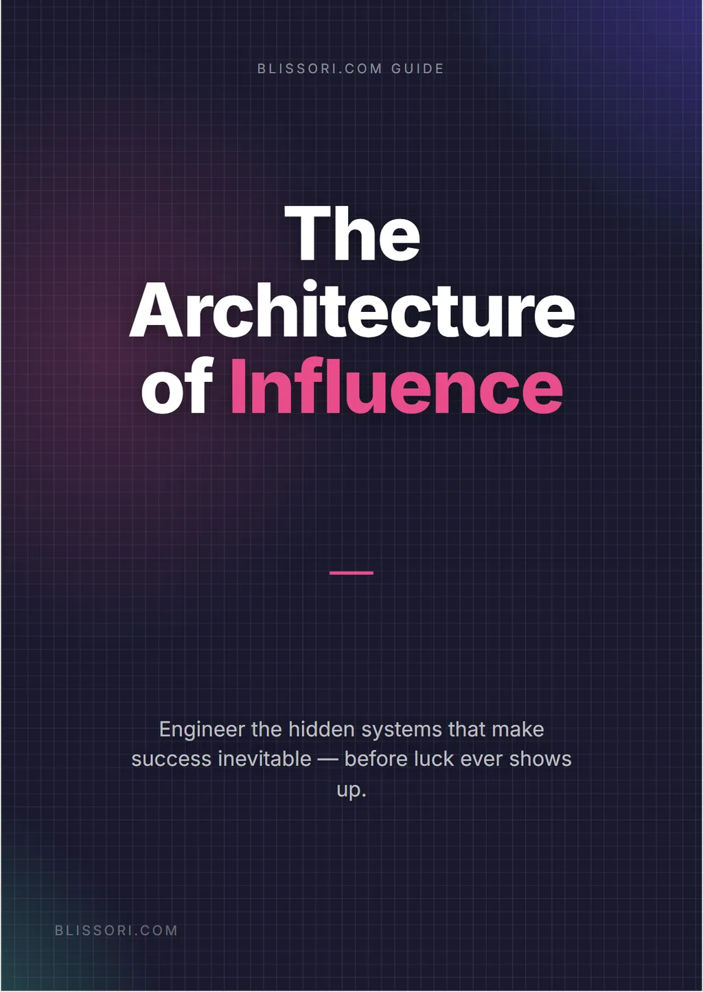 The Architecture of Influence — ebook cover