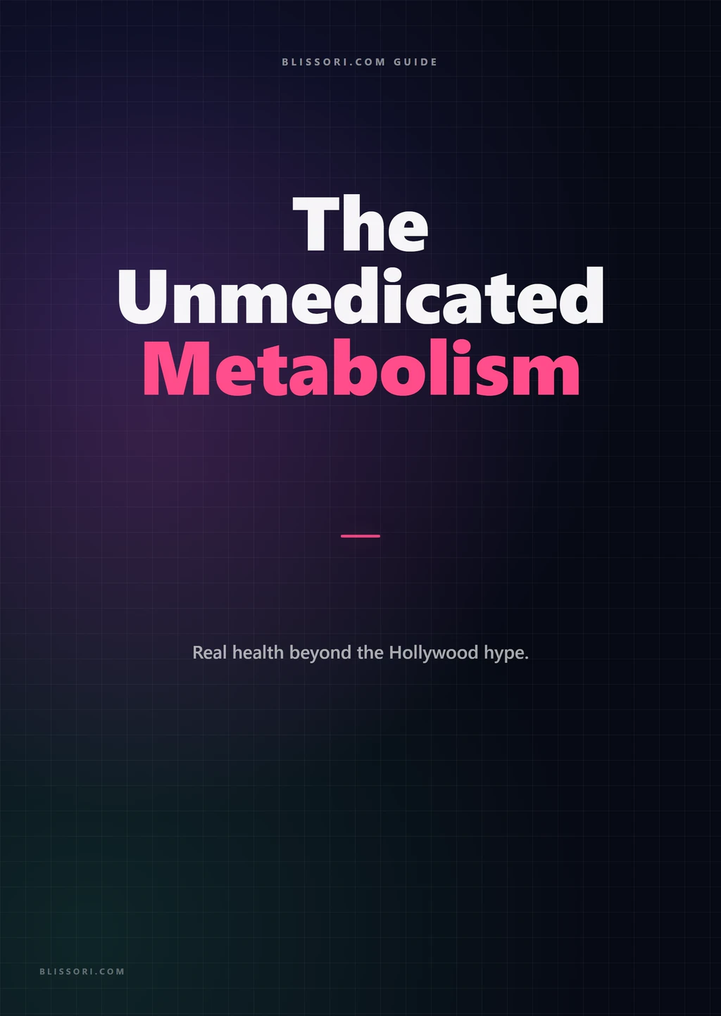 The Unmedicated Metabolism — ebook cover
